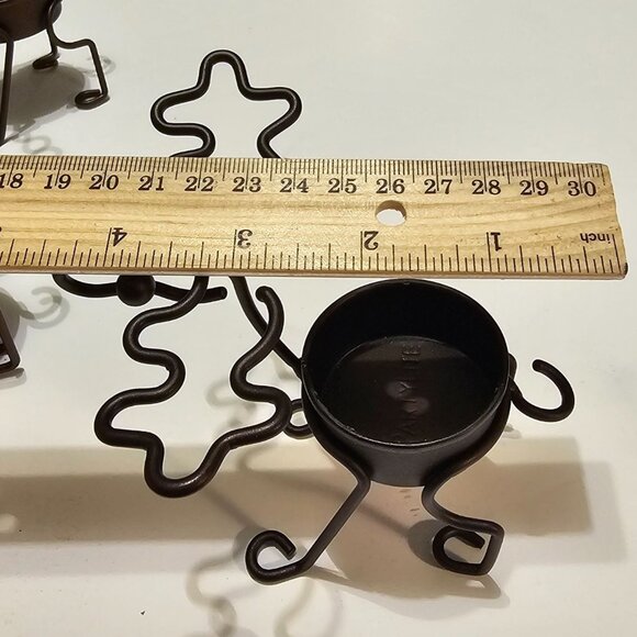 4 PartyLite Woodland Creatures Metal Reindeer / Moose Tealight Candle Holders - Picture 12 of 12